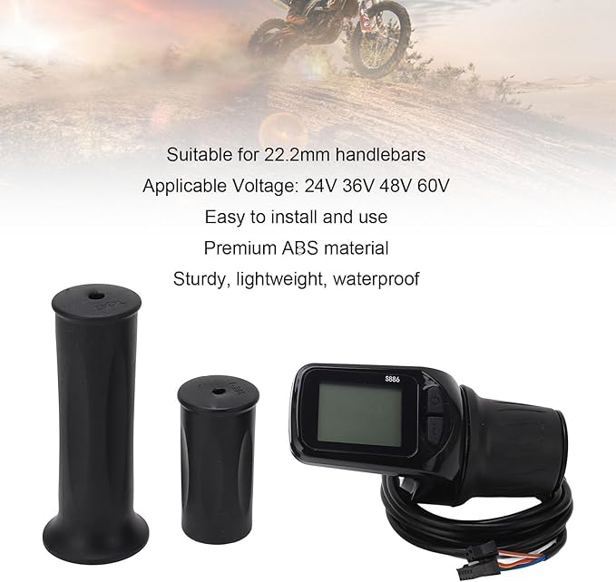 S866 Display Half Twist Throttle 24V 36V 48V 60V